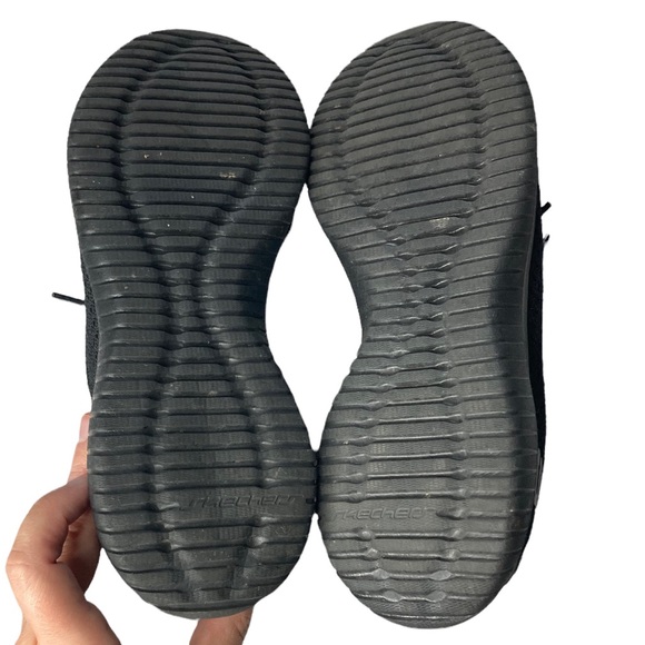 Sketchers Black Memory Foam Flex Sneakers Size 7 - Picture 5 of 5